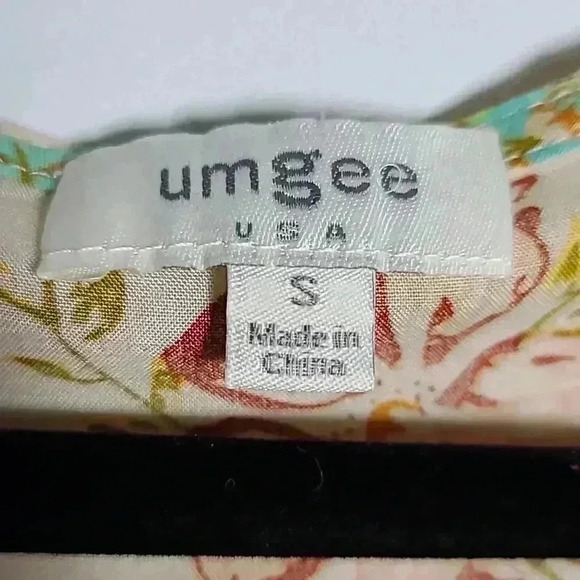 UMGEE Mixed Printed Faux Wrap Mini Dress Size Small - Picture 6 of 11